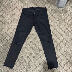 Flying Monkey Black Skinny Jeans with Distressed Knees